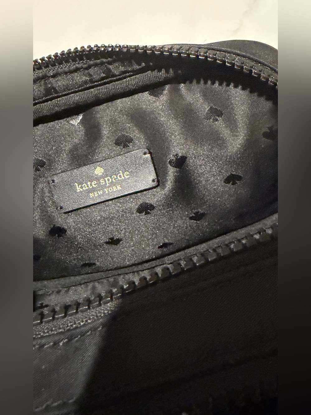 kate spade Black Crossbody with Silver Spade Accent - Picture 14 of 16